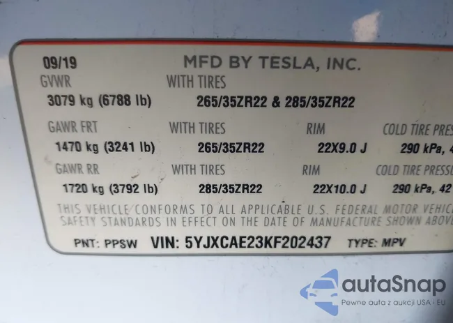 5YJXCAE23KF202437: 44146601