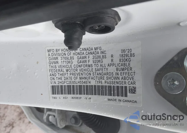 2HGFC2E85LH554874: 44146618