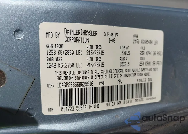 1D4GP25B56B629916: 44146627