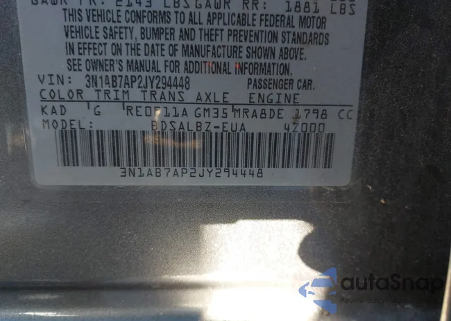 3N1AB7AP2JY294448: 44146747