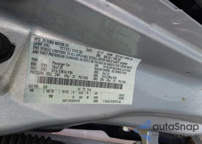 1FADP3K24HL231545: 44146761