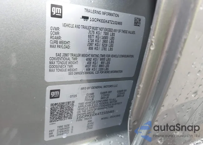 1GCPKEEK4TZ102465: 44146799