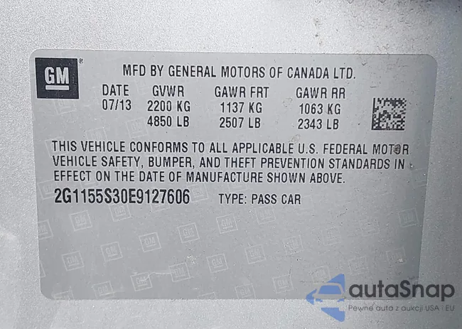 2G1155S30E9127606: 44146833