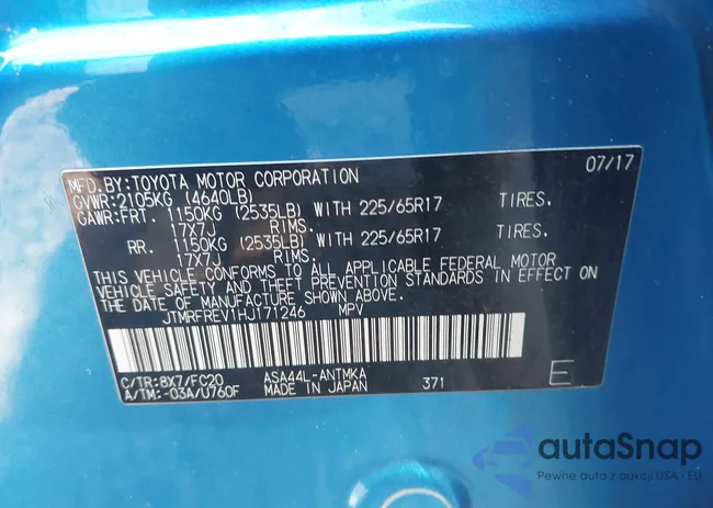 JTMRFREV1HJ171246: 44146883