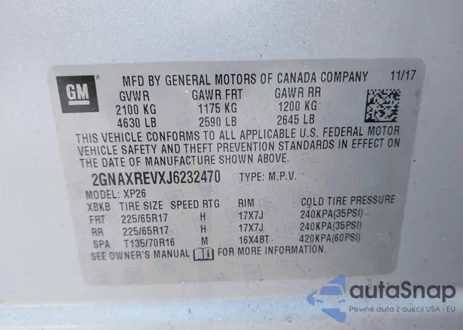 2GNAXREVXJ6232470: 44146970