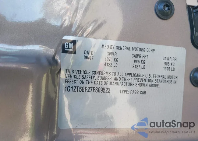 1G1ZT58F27F309523: 44146089