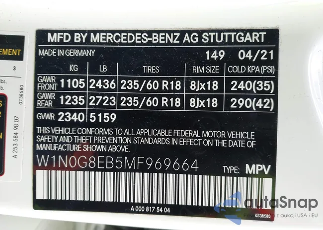 W1N0G8EB5MF969664: 44146103