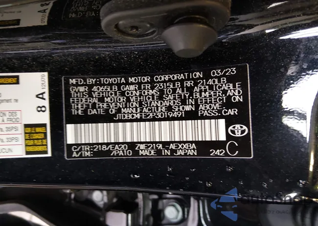 JTDBCMFE2P3019491: 44146201