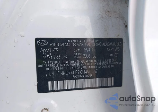 5NPD74LF9KH490867: 44146339