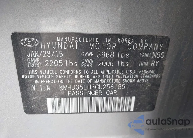 KMHD35LH3GU256185: 44146381