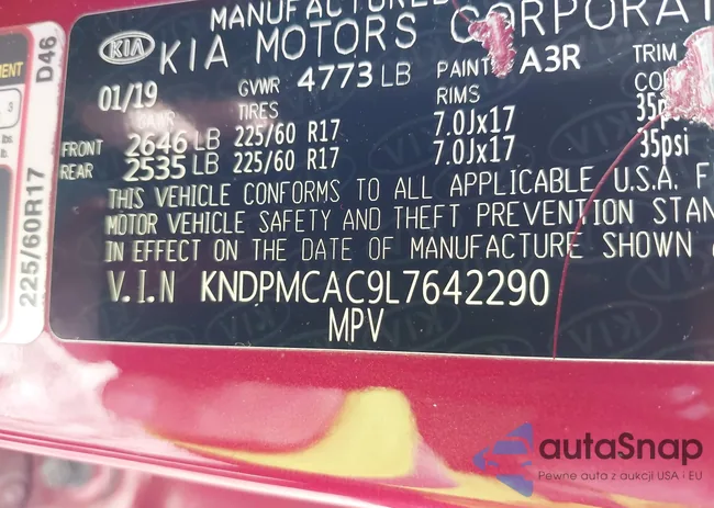 KNDPMCAC9L7642290: 44147498