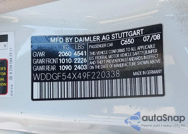 WDDGF54X49F220338: 44147552