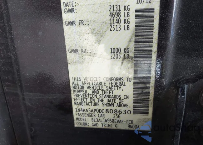 1N4AA5AP0DC808630: 44147560