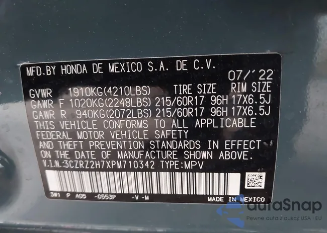 3CZRZ2H7XPM710342: 44147689