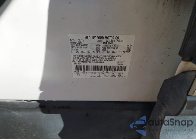 1FM5K7F90DGA88183: 44147696