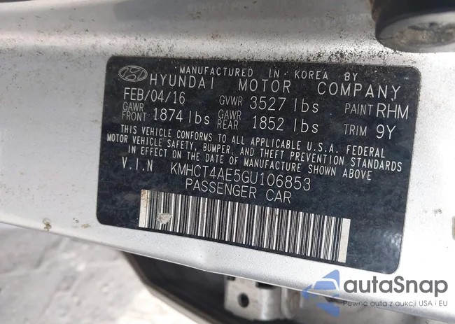 KMHCT4AE5GU106853: 44147735