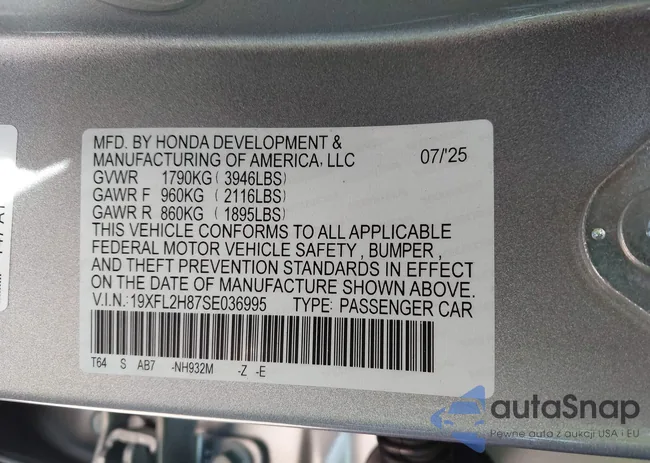 19XFL2H87SE036995: 44147794