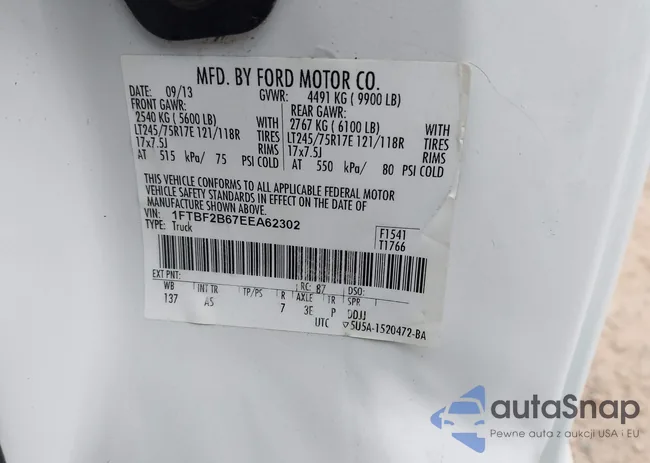 1FTBF2B67EEA62302: 44147867