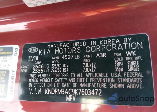 KNDPM3AC9K7603472: 44147911