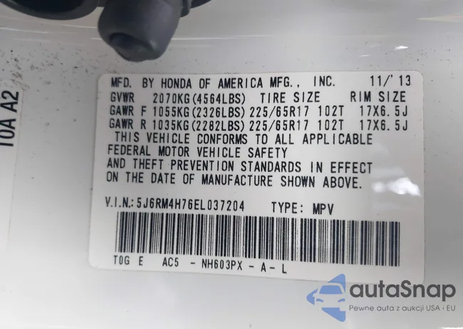 5J6RM4H76EL037204: 44147919