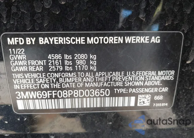 3MW69FF08P8D03650: 44147973