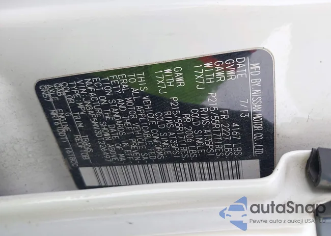 JN8AF5MV3DT226497: 44147069