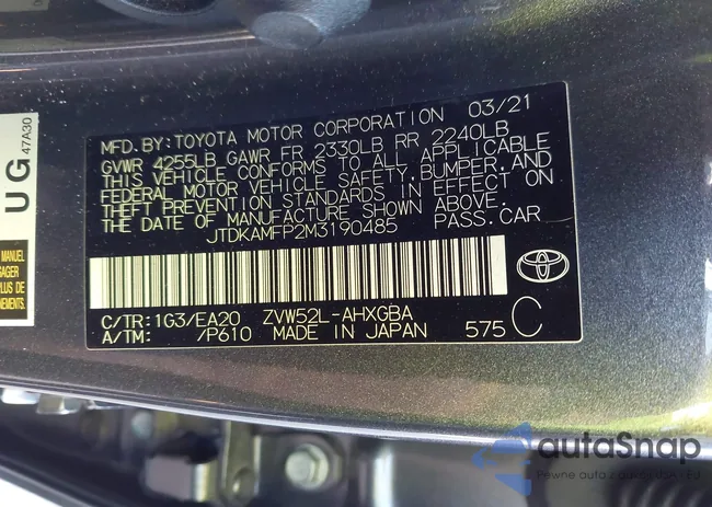 JTDKAMFP2M3190485: 44147177