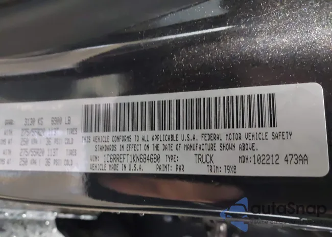 1C6RREFT1KN684680: 44147221