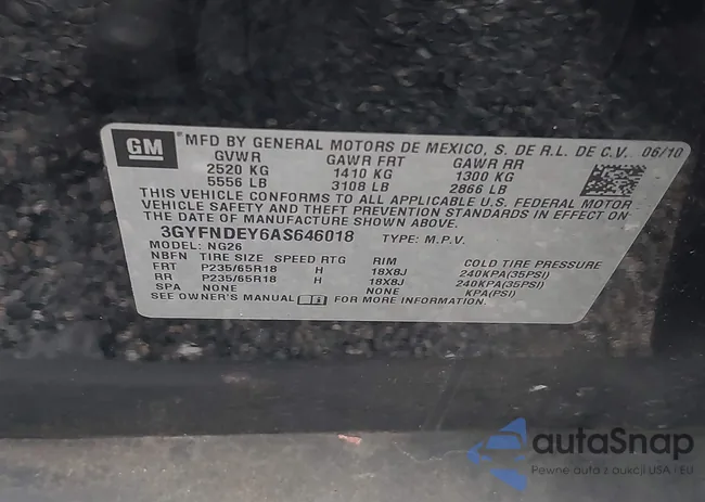 3GYFNDEY6AS646018: 44147334