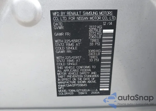 KNMAT2MV2FP519645: 44147395