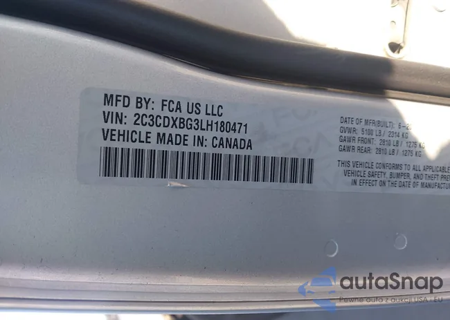 2C3CDXBG3LH180471: 44147456