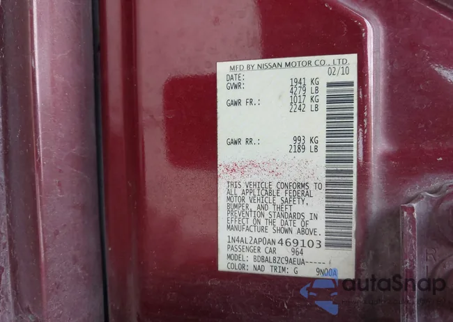 1N4AL2AP0AN469103: 44148468