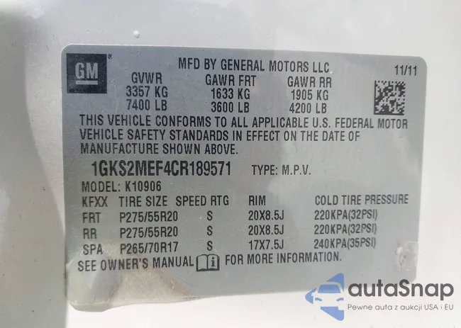 1GKS2MEF4CR189571: 44148527