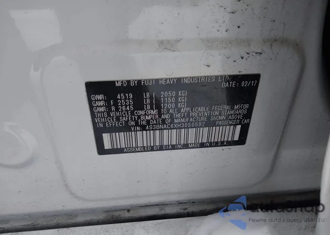 4S3BNAC6XH3050592: 44148570