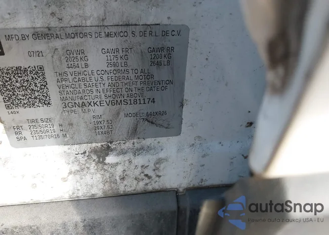 3GNAXKEV6MS181174: 44148636