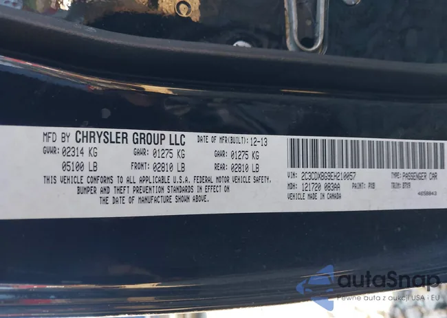 2C3CDXBG9EH210057: 44148641