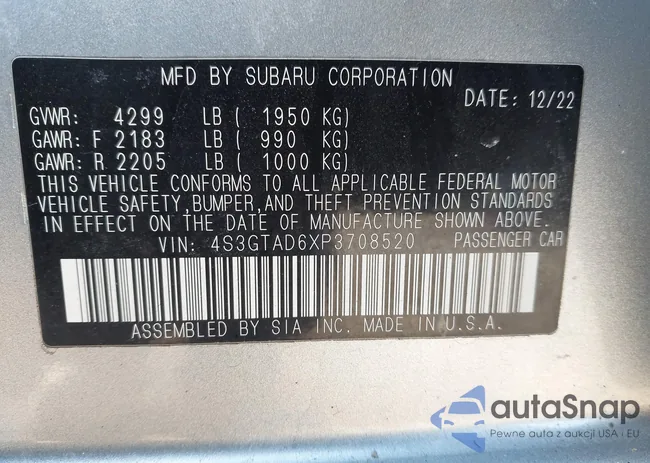 4S3GTAD6XP3708520: 44148707