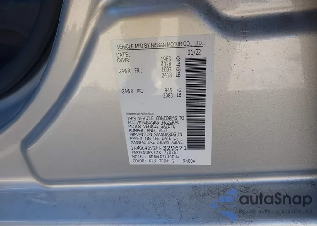 1N4BL4BV2NN329671: 44148931