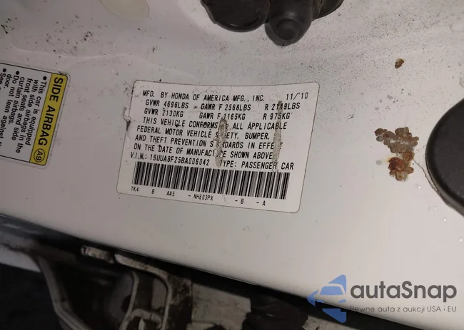 19UUA8F25BA006042: 44148955