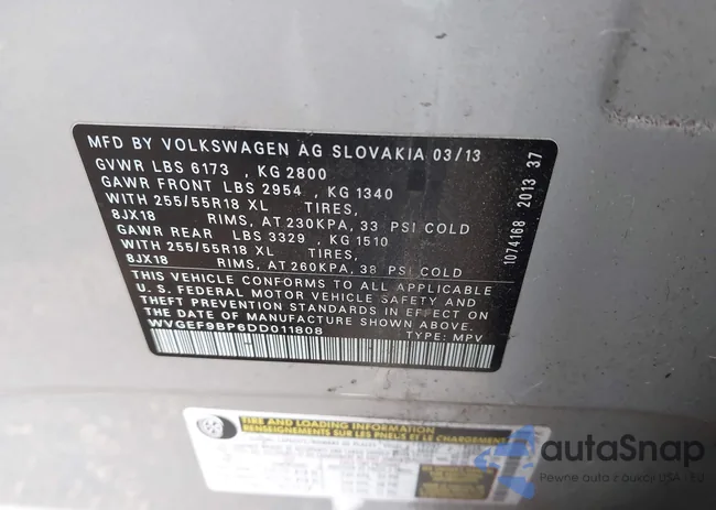 WVGEF9BP6DD011808: 44148969