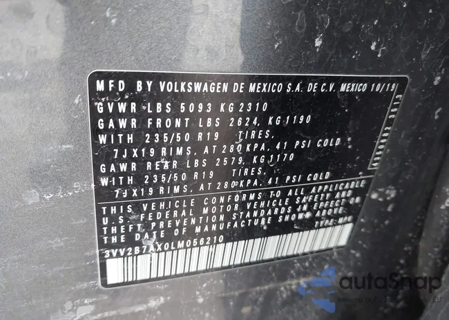 3VV2B7AX0LM056210: 44148069