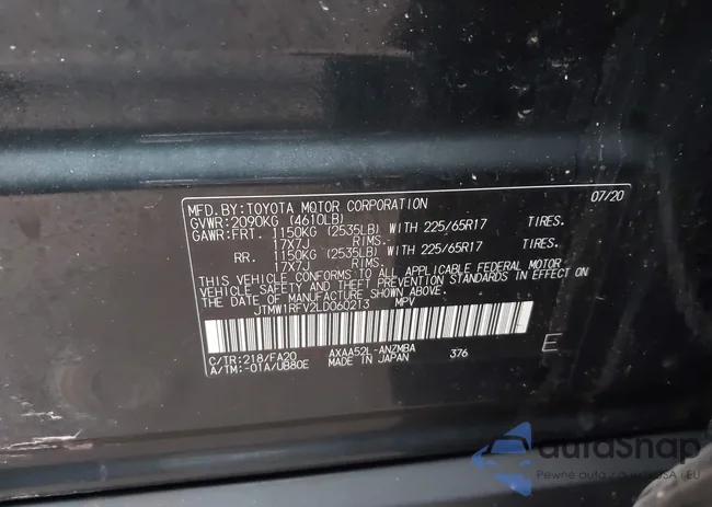 JTMW1RFV2LD060213: 44148071