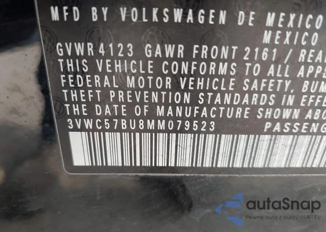 3VWC57BU8MM079523: 44148072