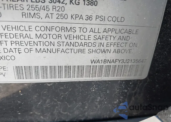 WA1BNAFY3J2135647: 44148119