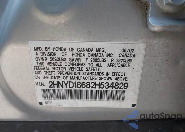 2HNYD18682H534829: 44148217