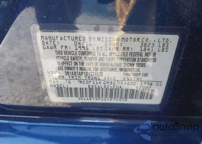 3N1AB7AP1GY274572: 44148280