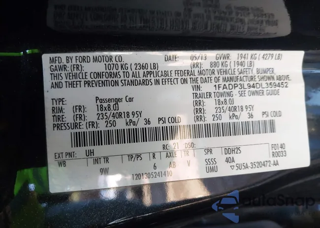 1FADP3L94DL359452: 44148458