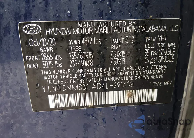 5NMS3CAD4LH291416: 44149575