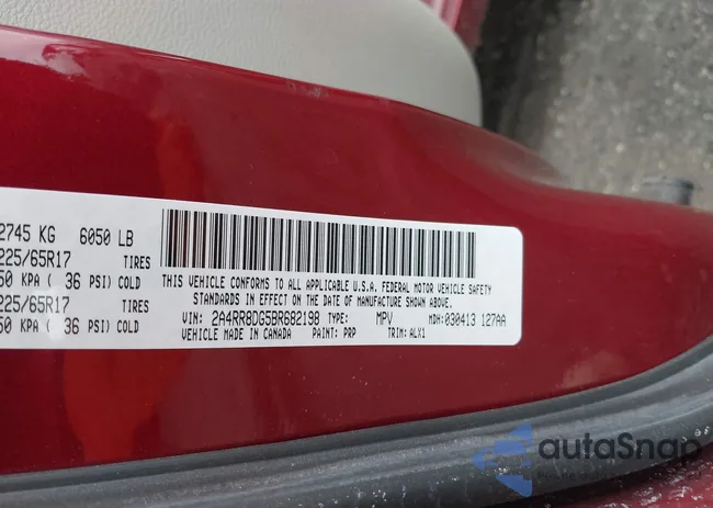 2A4RR8DG5BR682198: 44149582