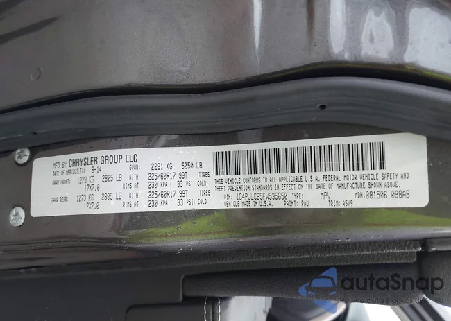 1C4PJLCB5FW535650: 44149663